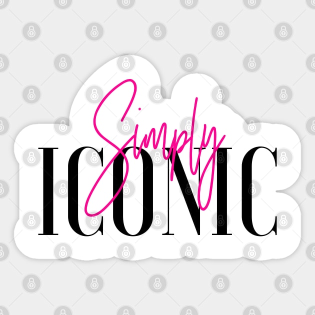 Simply Iconic T-Shirt by InsideLuv Sticker by InsideLuv